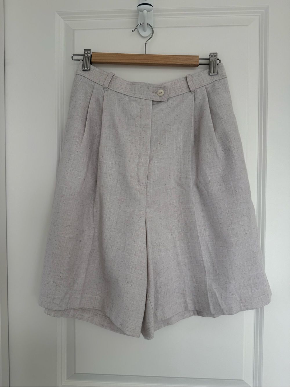 PENMAN’S | Vintage High-Waist Linen Blend Tailored Shorts - size 14